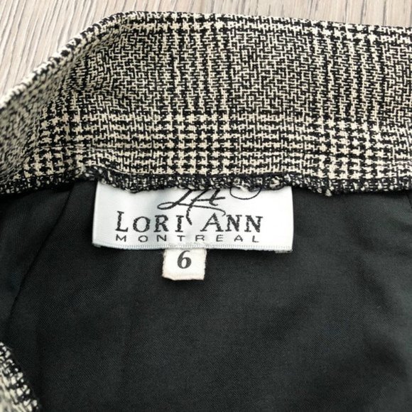 ***SOLD*** Lori Ann Montreal Vintage Plaid Pencil Midi Skirt - Picture 5 of 6